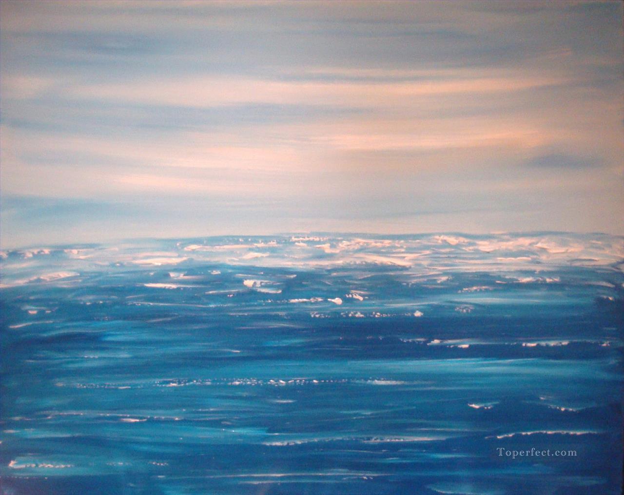 paisaje marino abstracto 098 Pintura al óleo